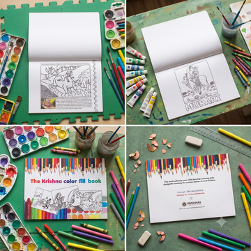 The Krishna Color Fill Book: Divine Coloring Activities for Kids