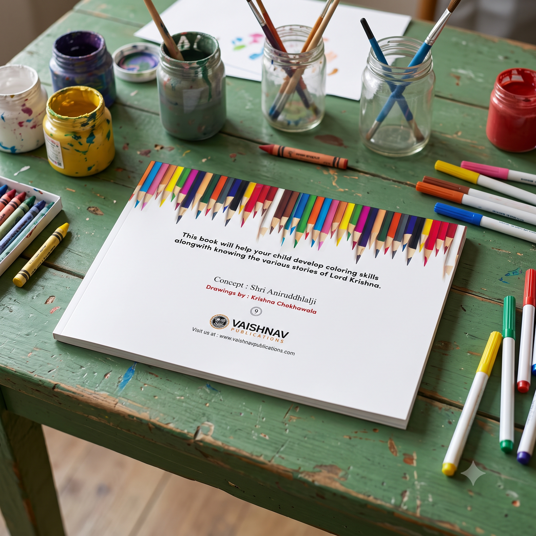 The Krishna Color Fill Book: Divine Coloring Activities for Kids